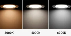 Downlight LED circular empotrable 4W - Corte Ø77mm