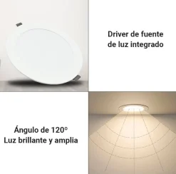 Downlight LED circular empotrable 4W - Corte Ø77mm