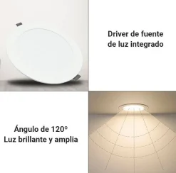 Downlight LED circular empotrable 6W - Corte Ø95mm