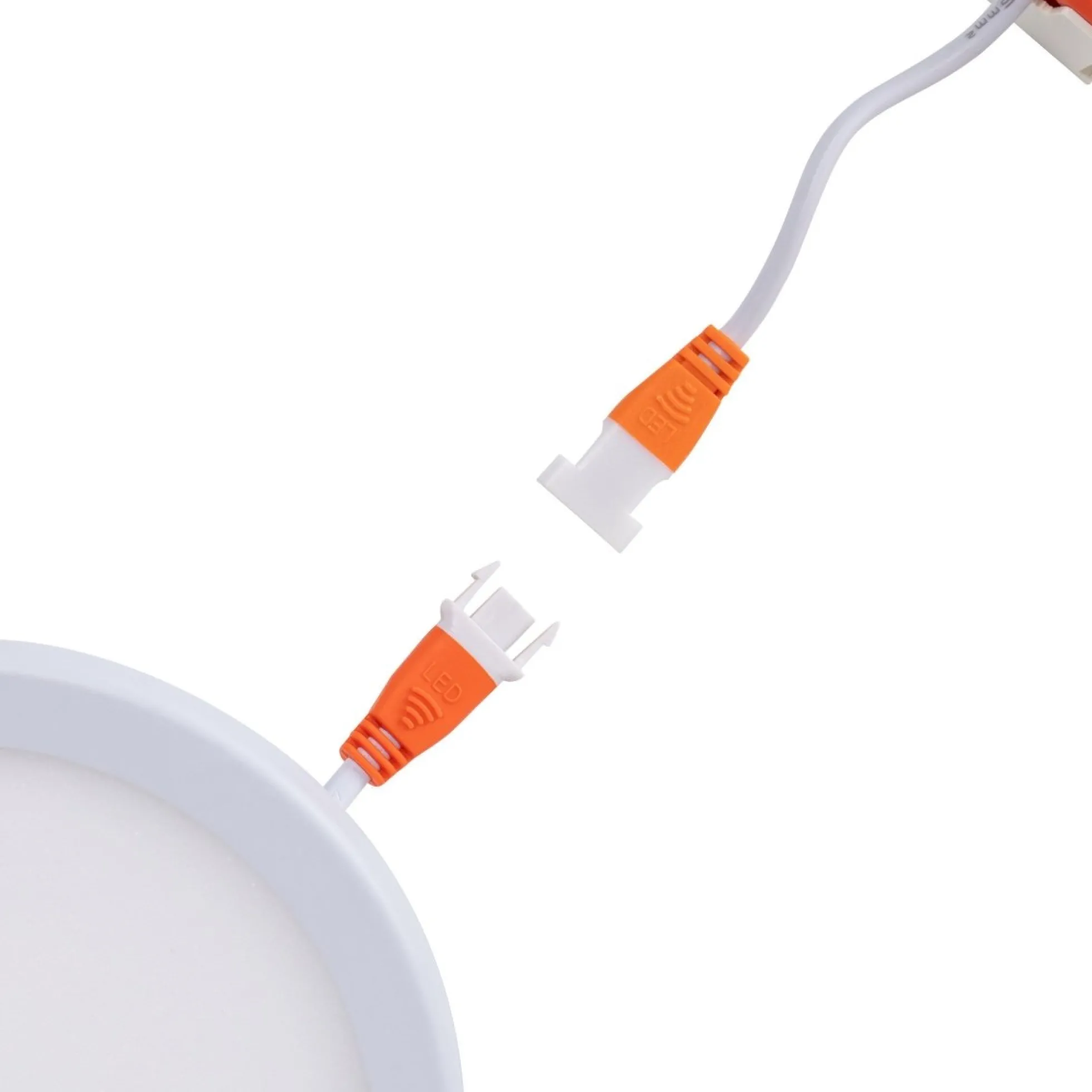 Downlight LED circular empotrable 8W - Diámetro de corte ajustable: Ø 50-90mm
