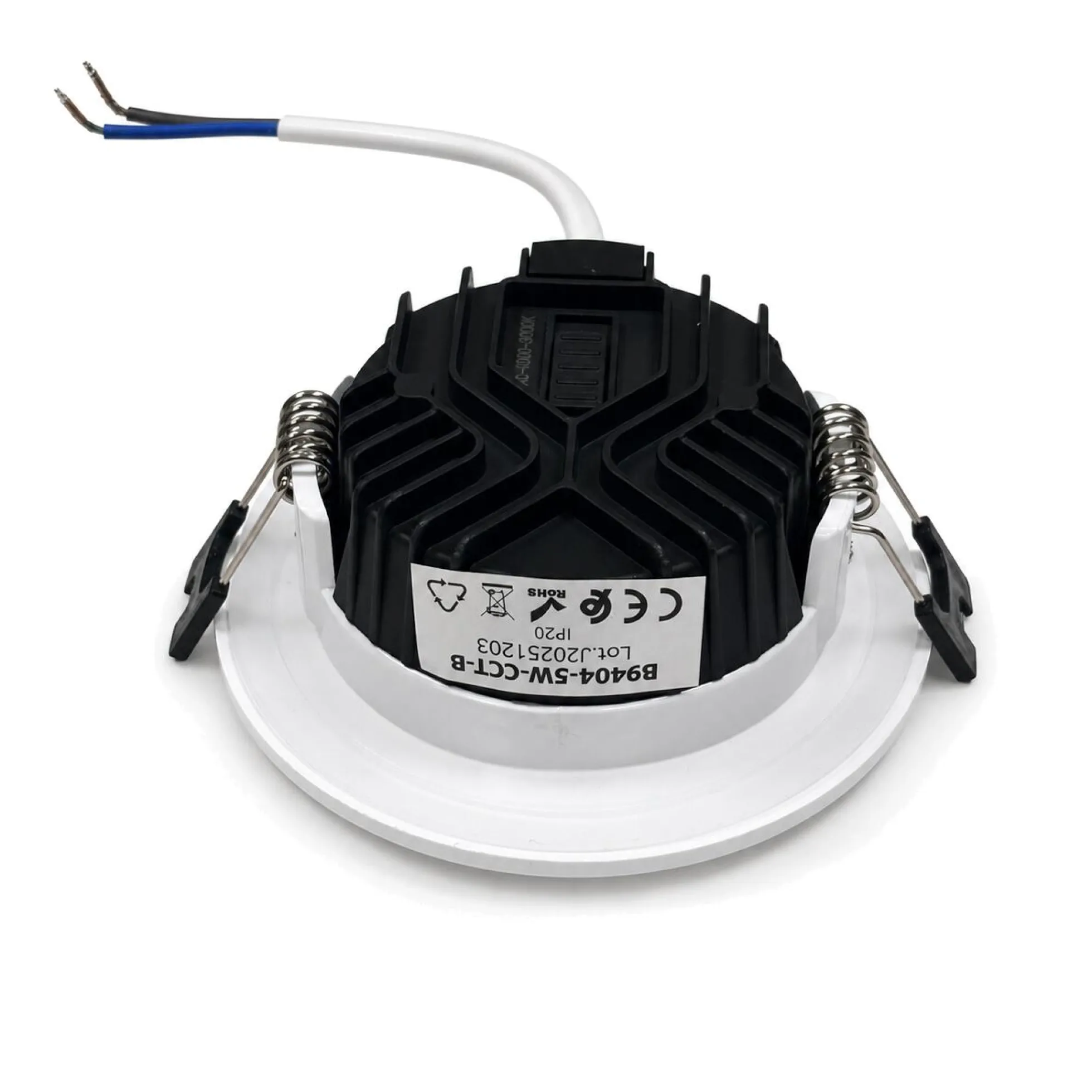Downlight LED circular empotrable - CCT - 5W - Corte Ø 75 mm - IP54