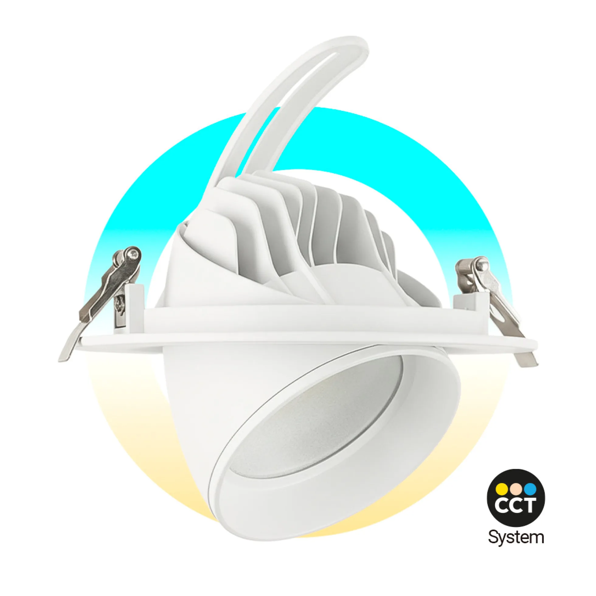 Downlight LED circular orientable CCT 38W - 120° Driver LIFUD