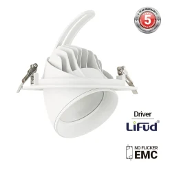 Downlight LED circular orientable CCT 38W - 120° Driver LIFUD