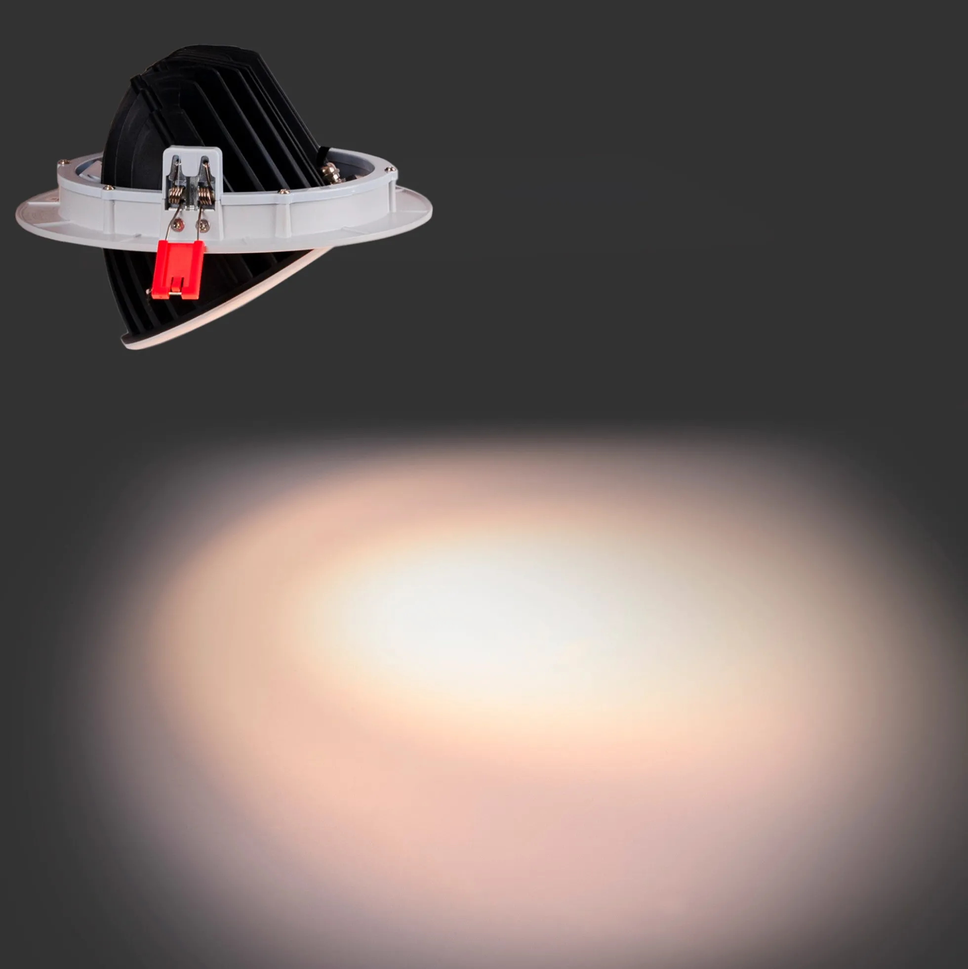 Downlight LED COB CCT 42W - CRI90 - Chip Bridgelux - Driver Lifud - IP20 - Corte Ø 215mm