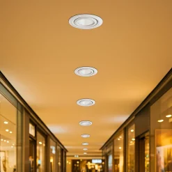 Downlight LED COB CCT 42W - CRI90 - Chip Bridgelux - Driver Lifud - IP20 - Corte Ø 215mm