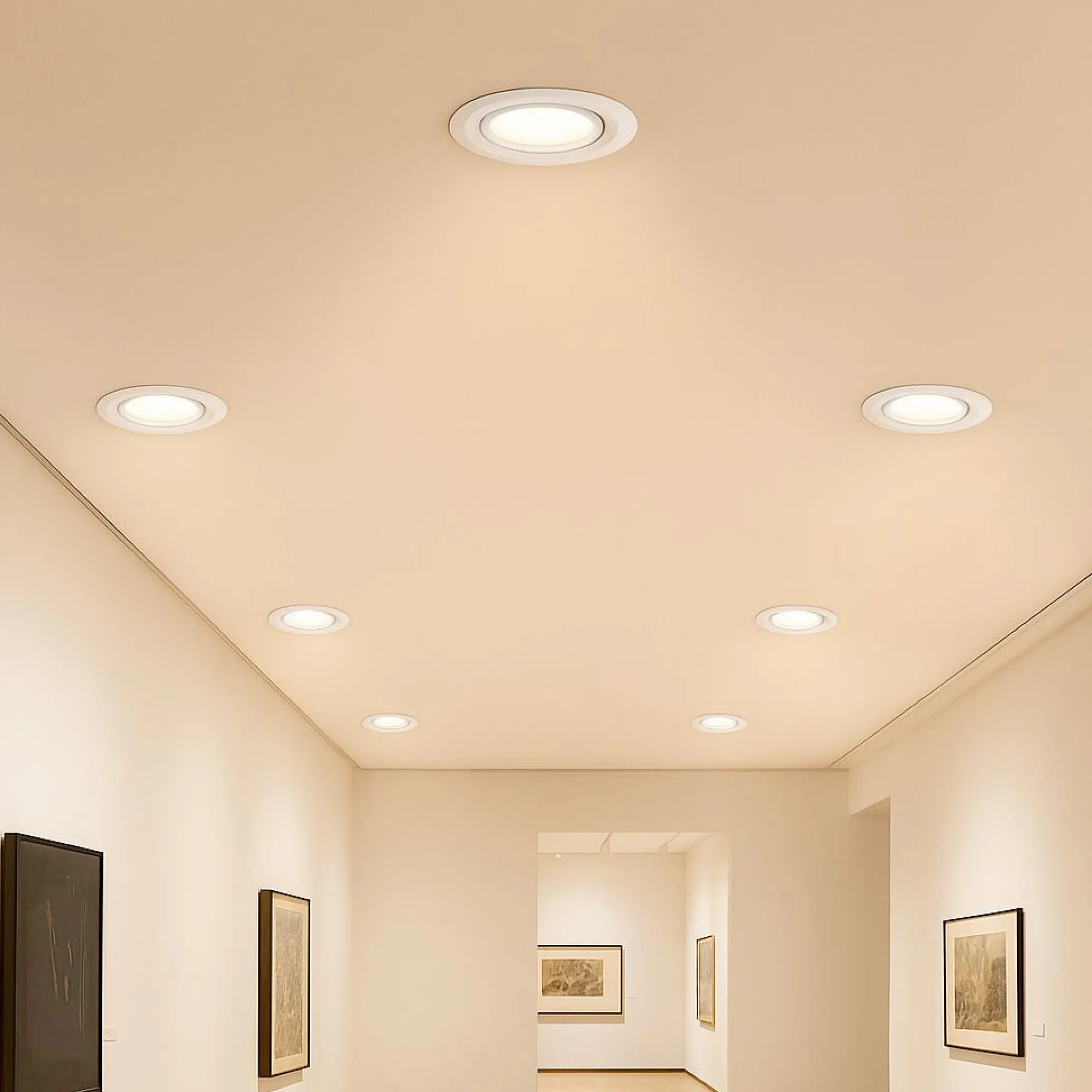 Downlight LED COB CCT 42W - CRI90 - Chip Bridgelux - Driver Lifud - IP20 - Corte Ø 215mm