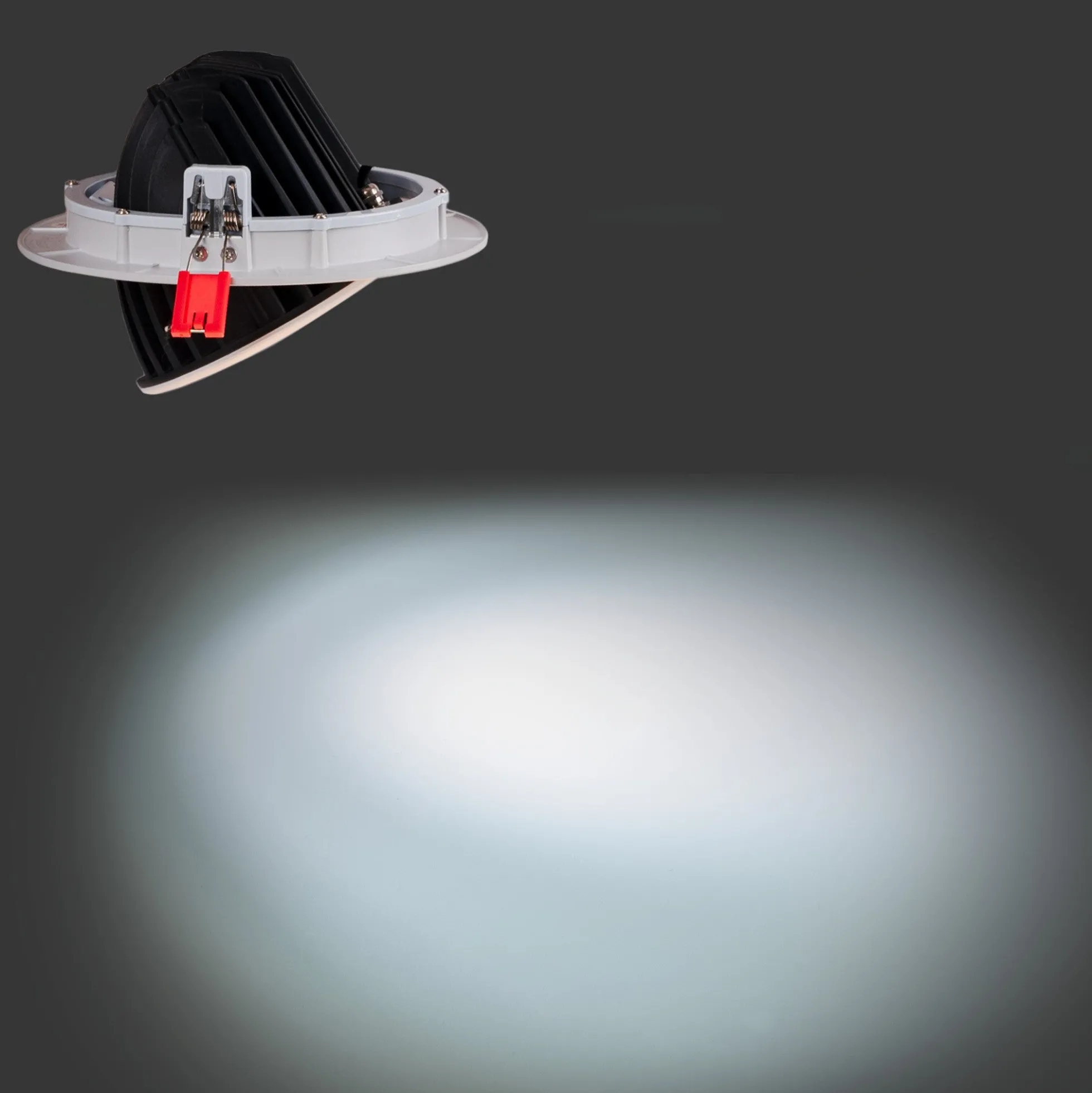 Downlight LED COB CCT 42W - CRI90 - Chip Bridgelux - Driver Lifud - IP20 - Corte Ø 215mm