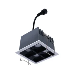 Downlight LED cuadrado empotrable 8W - Blanco - 4 Focos - UGR18 - CRI90 - Chip OSRAM