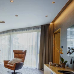 Downlight LED cuadrado empotrable 8W - Blanco - 4 Focos - UGR18 - CRI90 - Chip OSRAM