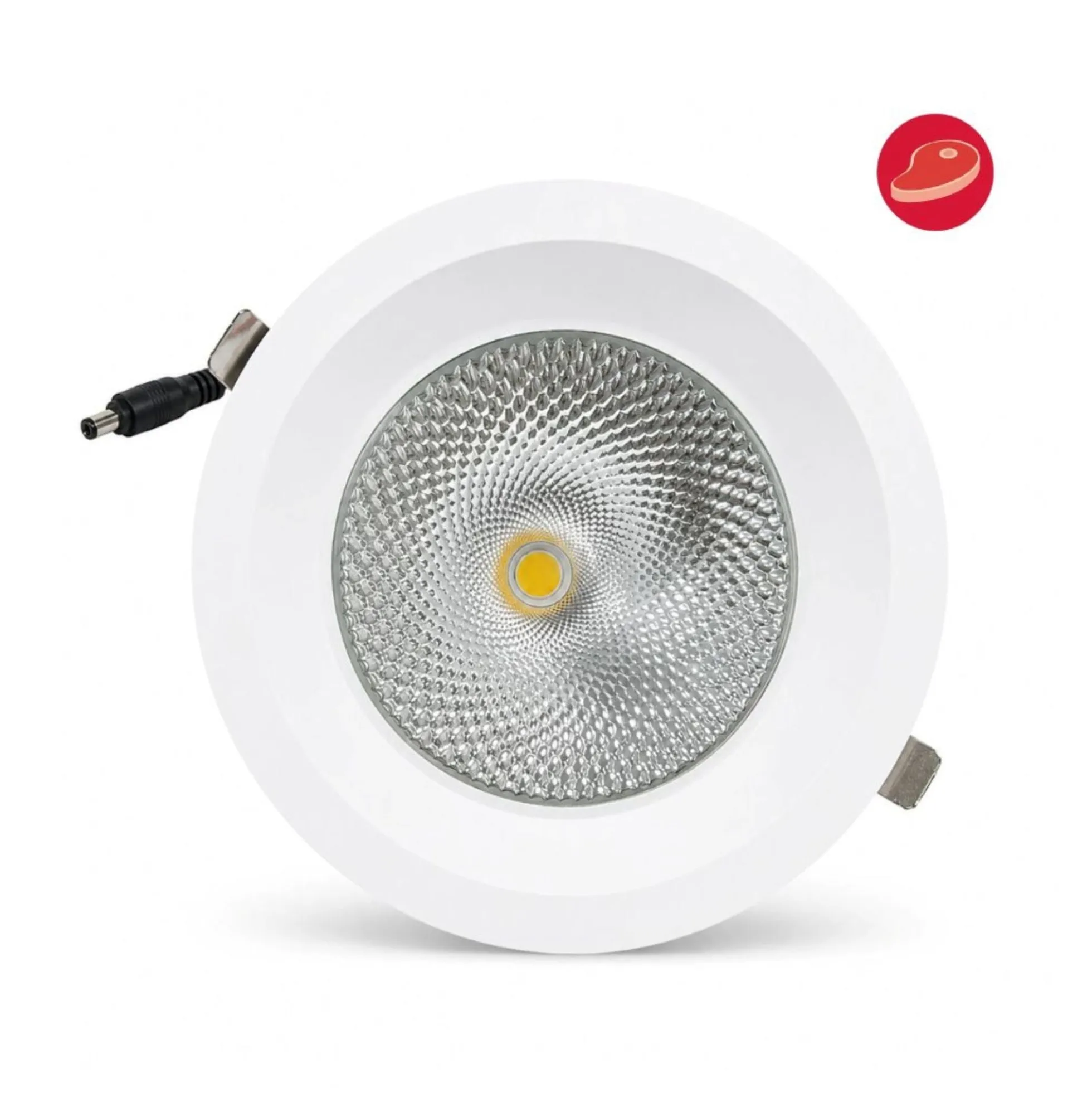 Downlight LED empotrable- Chip especial para carnicerías - 30W - Corte Ø200 mm - IP54 - UGR19