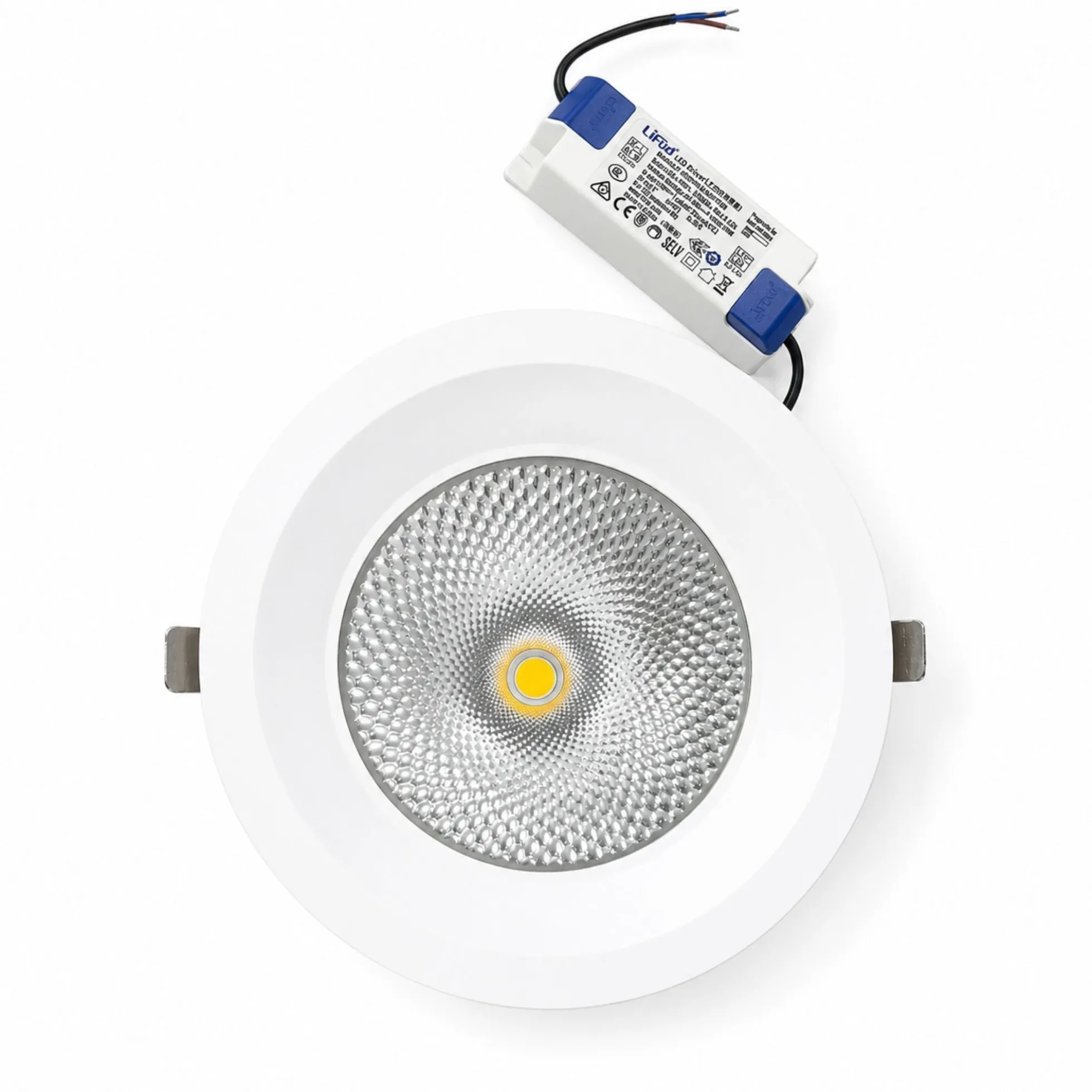 Downlight LED empotrable- Chip especial para carnicerías - 30W - Corte Ø200 mm - IP54 - UGR19