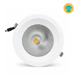 Downlight LED empotrable - Chip especial para moda y retail - 30W - Corte Ø200 mm - IP54 - UGR19