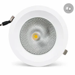 Downlight LED empotrable - Chip especial para joyerías - 30W - Corte Ø200 mm - IP54 - UGR19