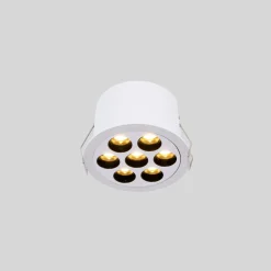 Downlight LED empotrable circular 12W - UGR18 - Corte Ø 70mm - Blanco
