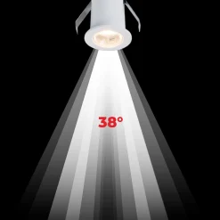 Downlight LED empotrable circular 2W - Chip Osram - UGR18 - Corte Ø 25mm - Blanco
