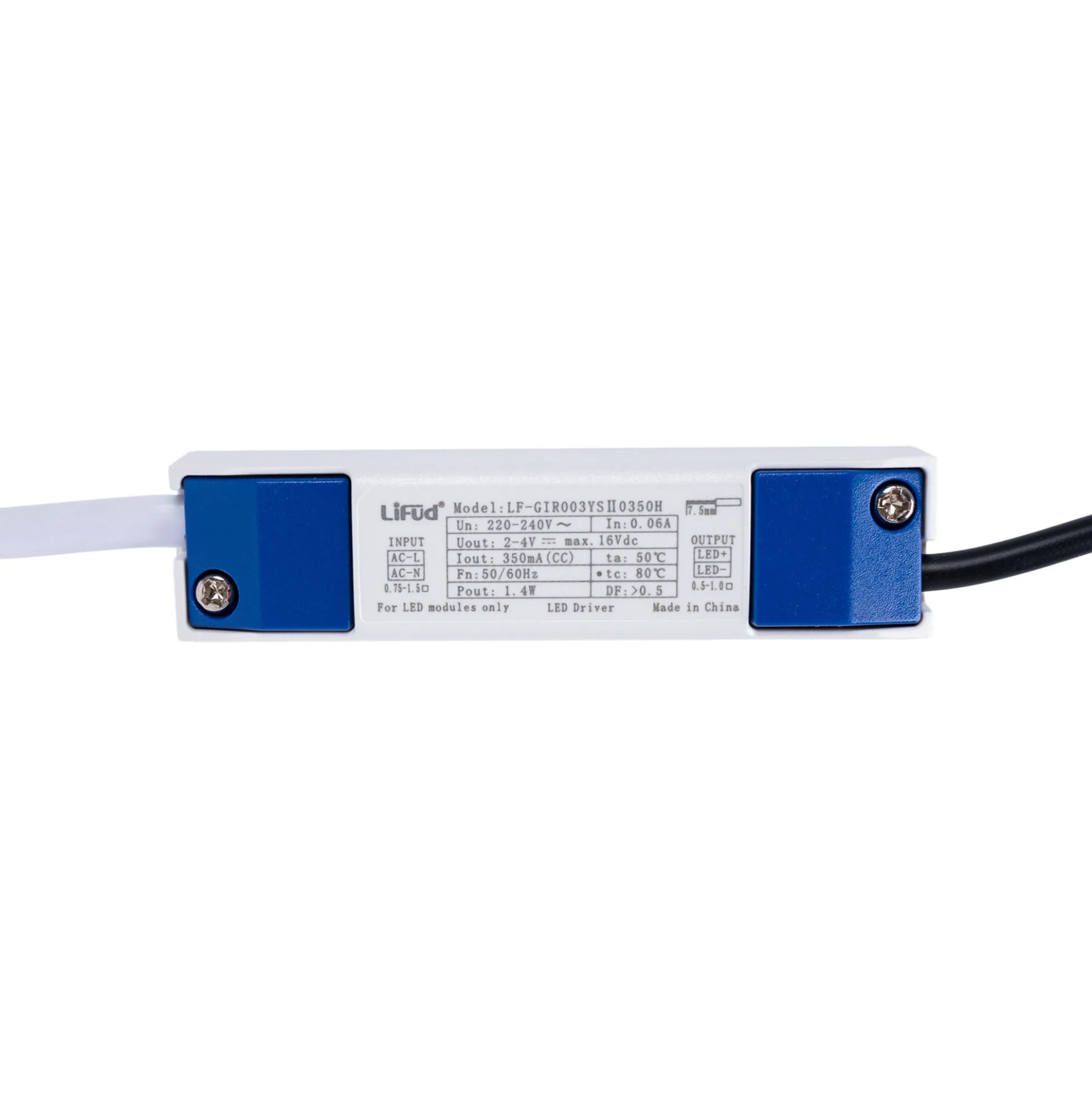 Downlight LED empotrable circular 2W - Chip Osram - UGR18 - Corte Ø 25mm - Blanco