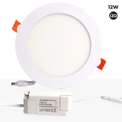 Downlight LED empotrable circular SLIM 12W - Corte Ø155mm