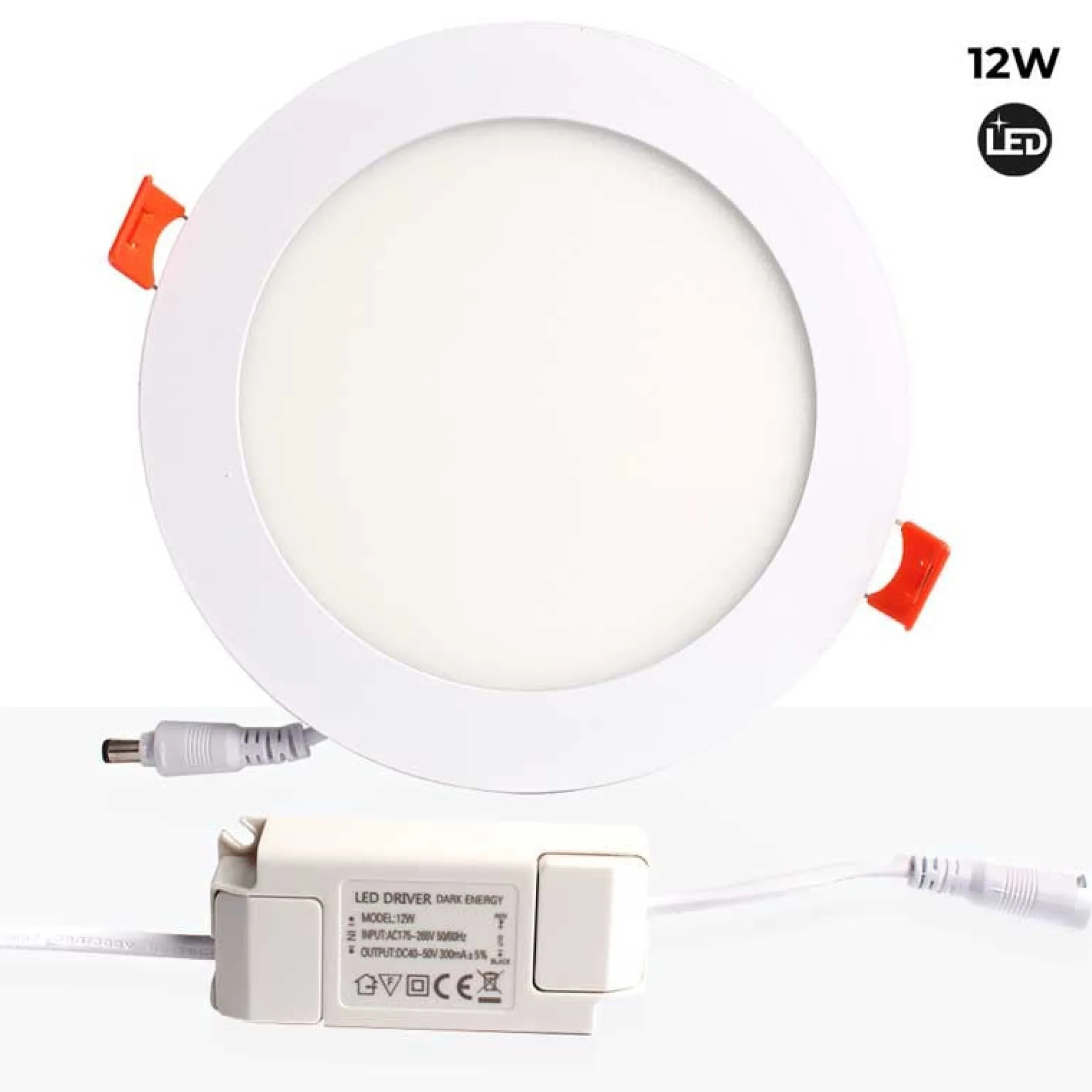 Downlight LED empotrable circular SLIM 12W - Corte Ø155mm