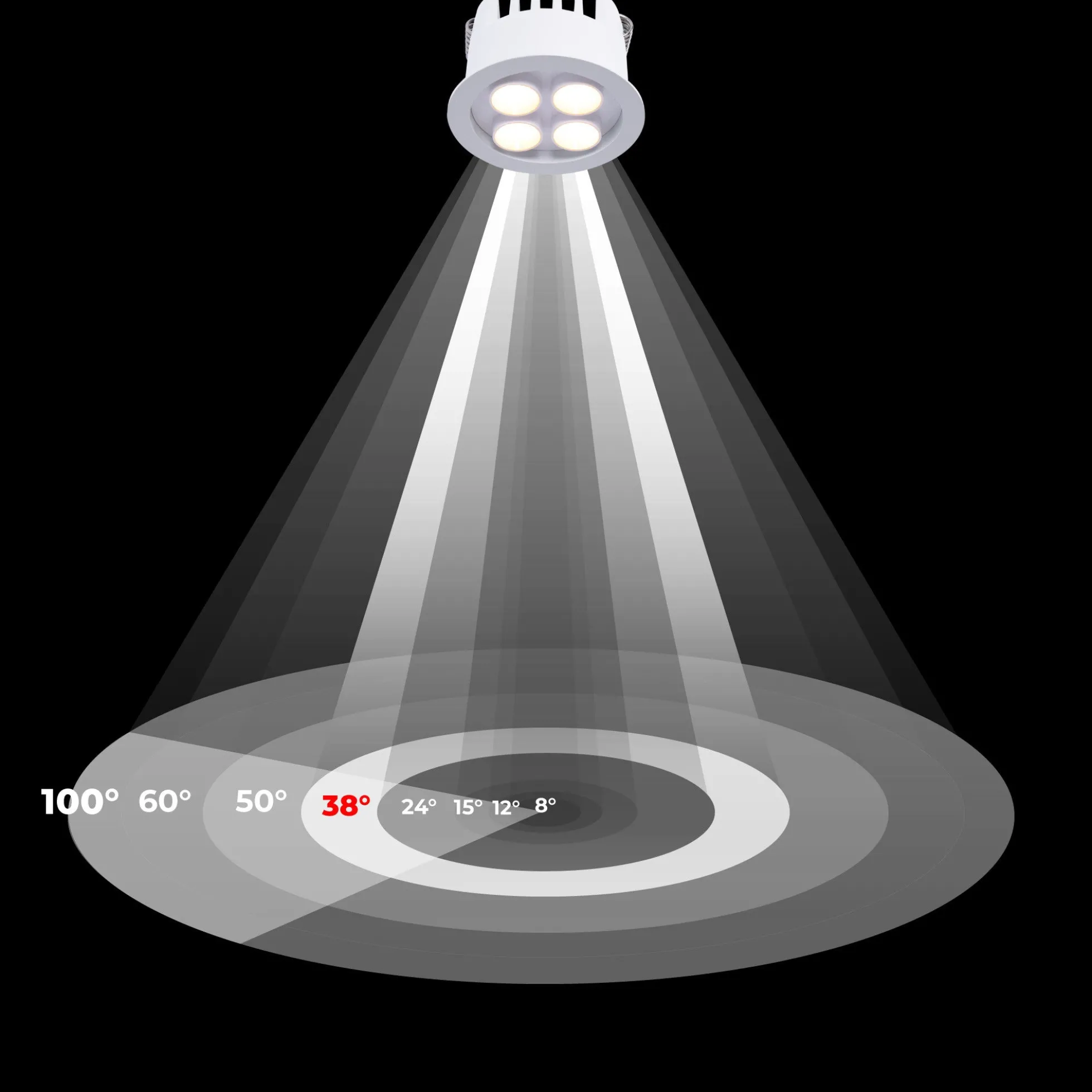 Downlight LED empotrable circular 8W - Chip Osram - UGR18 - Corte Ø 58mm
