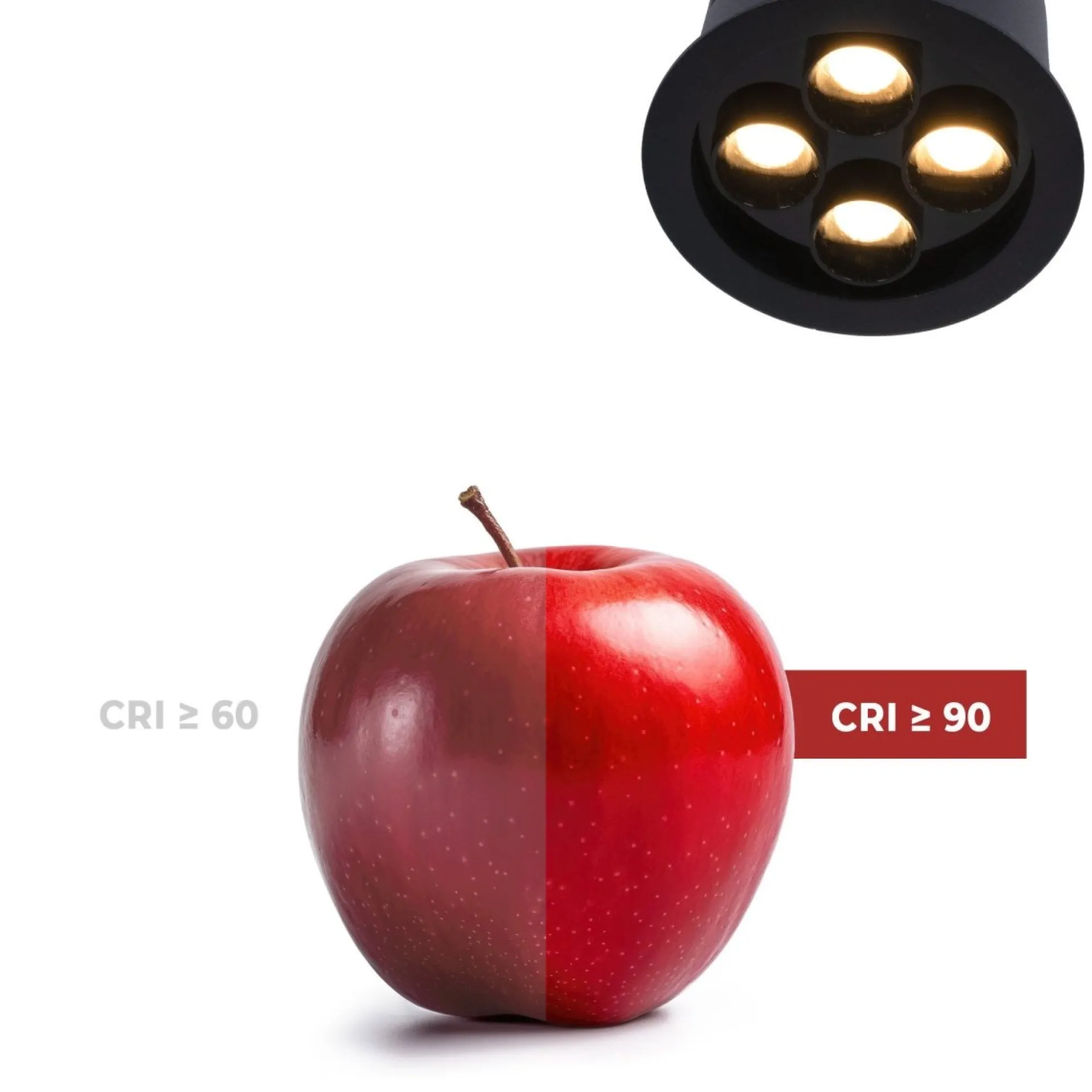 Downlight LED empotrable circular 8W - Chip Osram - UGR18 - Corte Ø 58mm