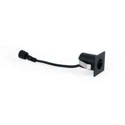 Downlight LED empotrable cuadrado 2W - Chip Osram - UGR18 - Corte Ø 25mm - Negro