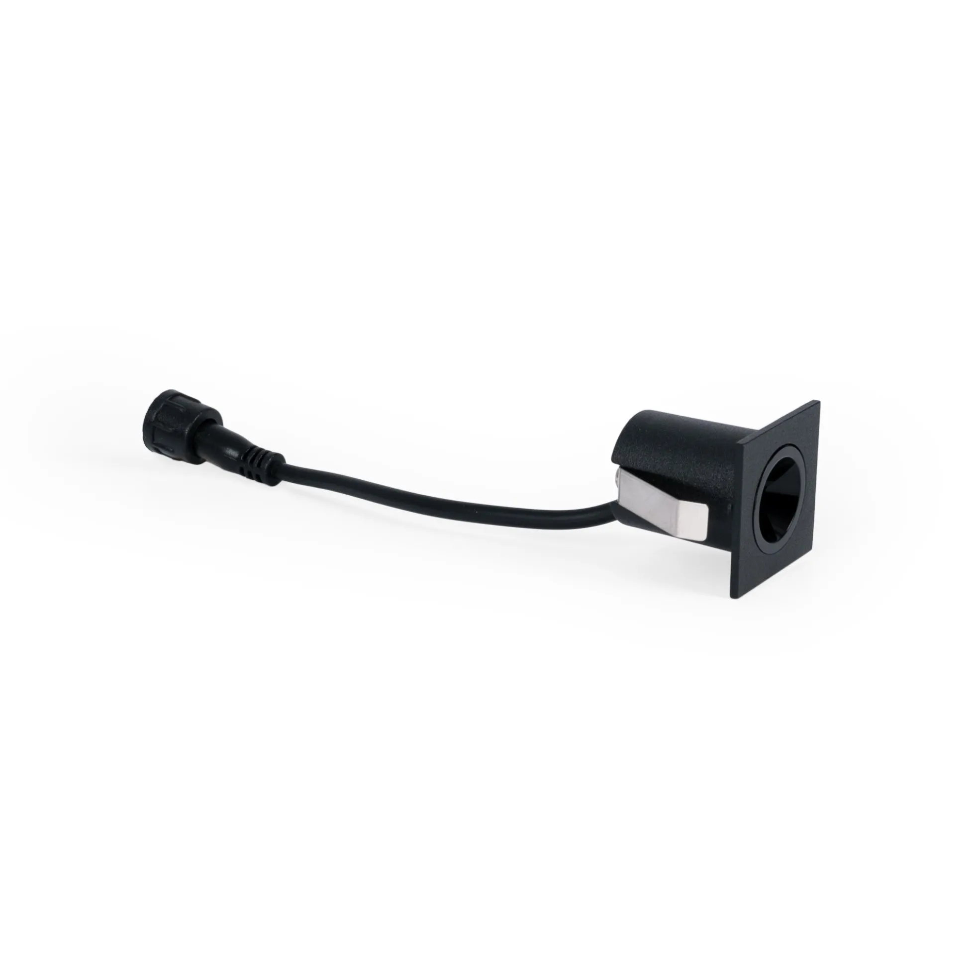 Downlight LED empotrable cuadrado 2W - Chip Osram - UGR18 - Corte Ø 25mm - Negro