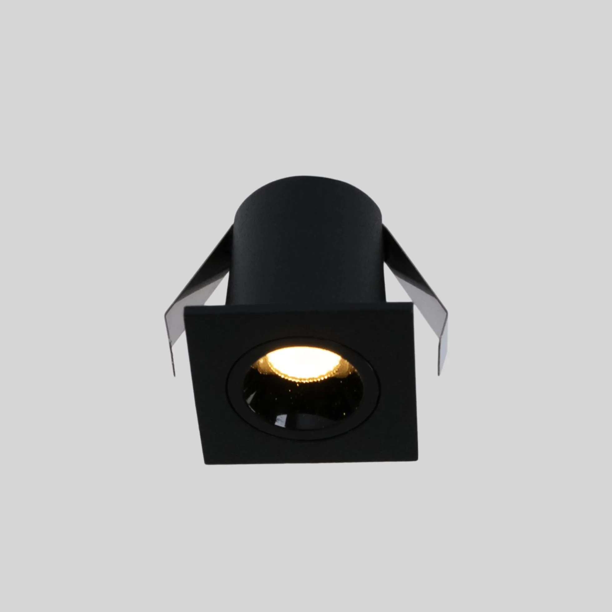 Downlight LED empotrable cuadrado 2W - Chip Osram - UGR18 - Corte Ø 25mm - Negro