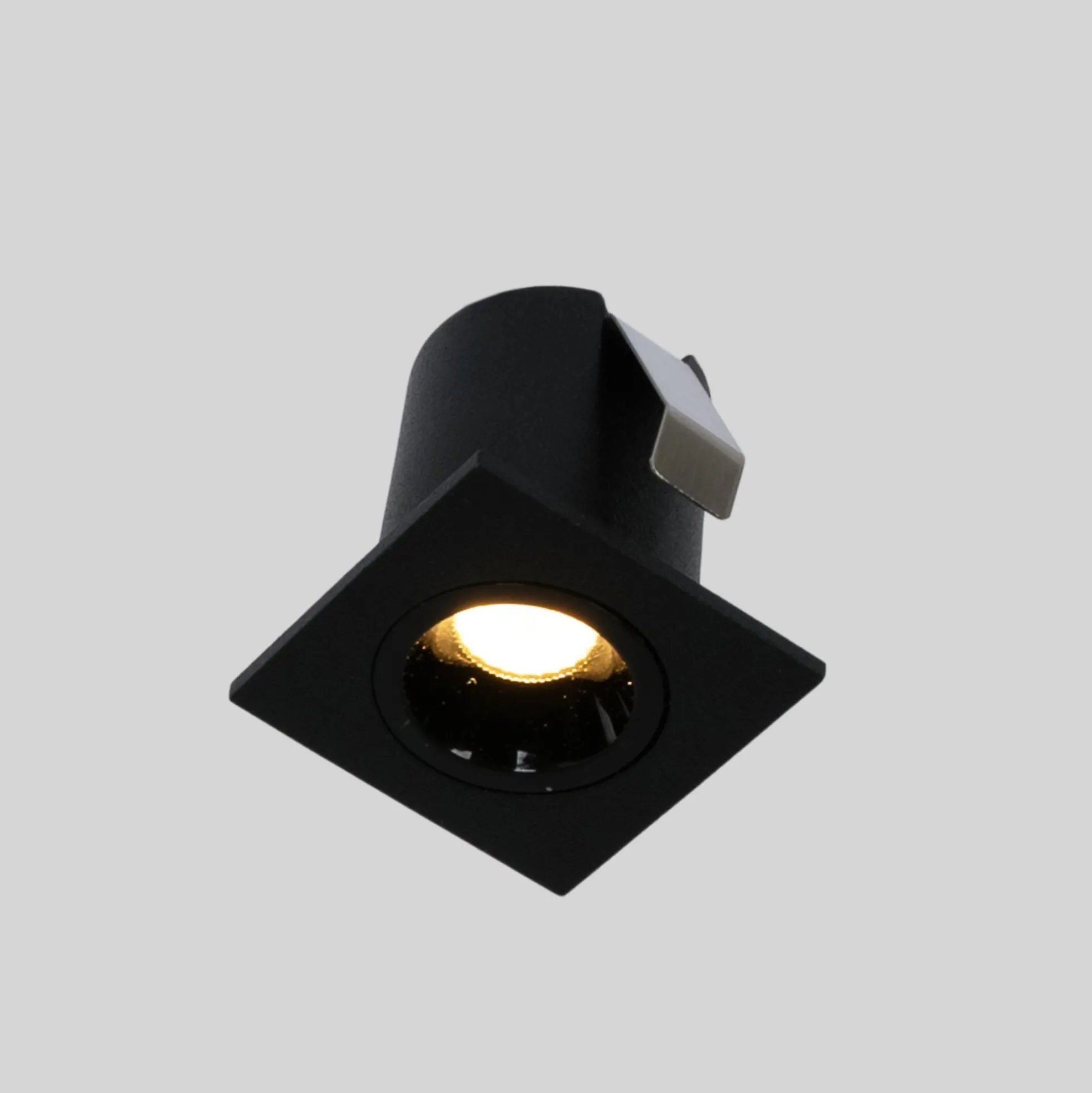 Downlight LED empotrable cuadrado 2W - Chip Osram - UGR18 - Corte Ø 25mm - Negro
