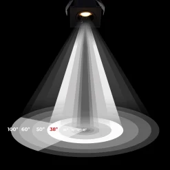 Downlight LED empotrable cuadrado 2W - Chip Osram - UGR18 - Corte Ø 25mm - Negro
