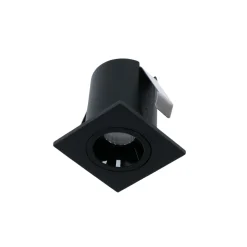 Downlight LED empotrable cuadrado 2W - Chip Osram - UGR18 - Corte Ø 25mm - Negro