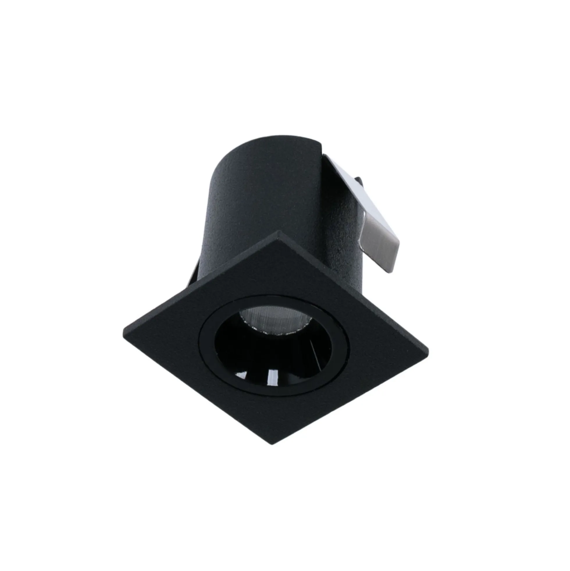 Downlight LED empotrable cuadrado 2W - Chip Osram - UGR18 - Corte Ø 25mm - Negro