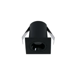 Downlight LED empotrable cuadrado 2W - Chip Osram - UGR18 - Corte Ø 25mm - Negro