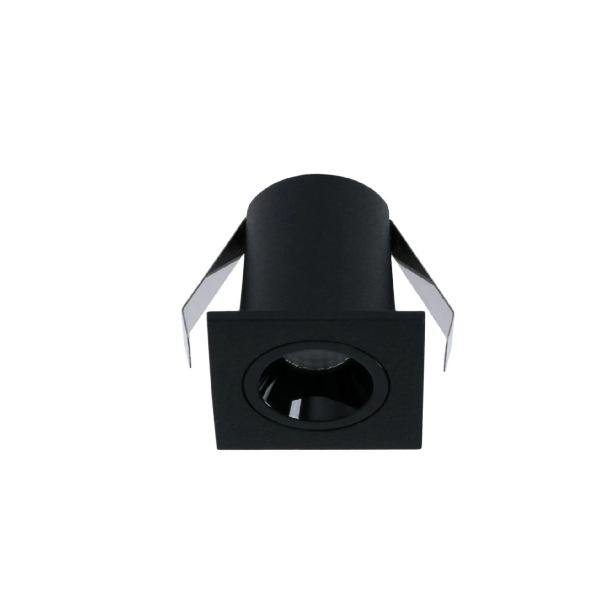 Downlight LED empotrable cuadrado 2W - Chip Osram - UGR18 - Corte Ø 25mm - Negro