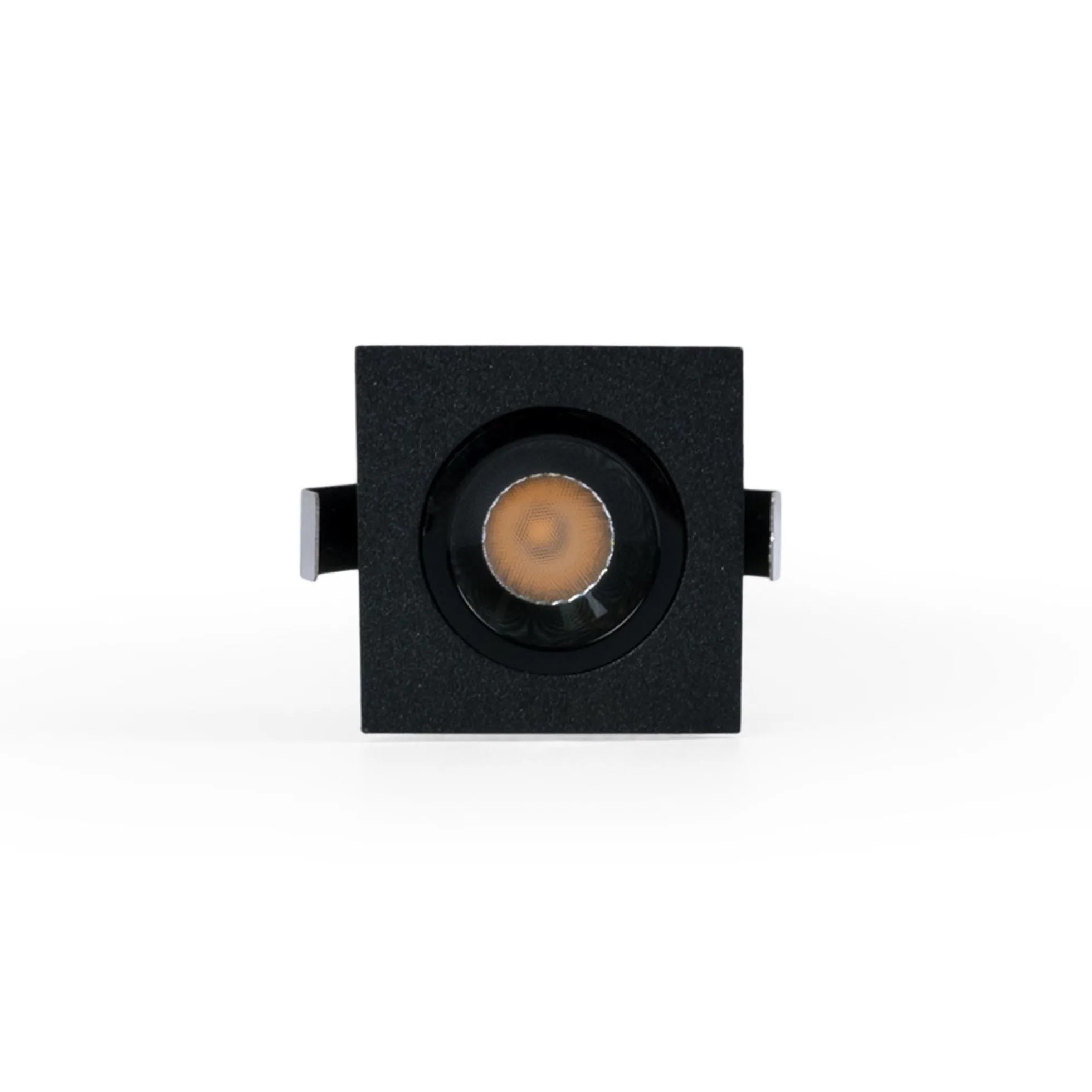 Downlight LED empotrable cuadrado 2W - Chip Osram - UGR18 - Corte Ø 25mm - Negro