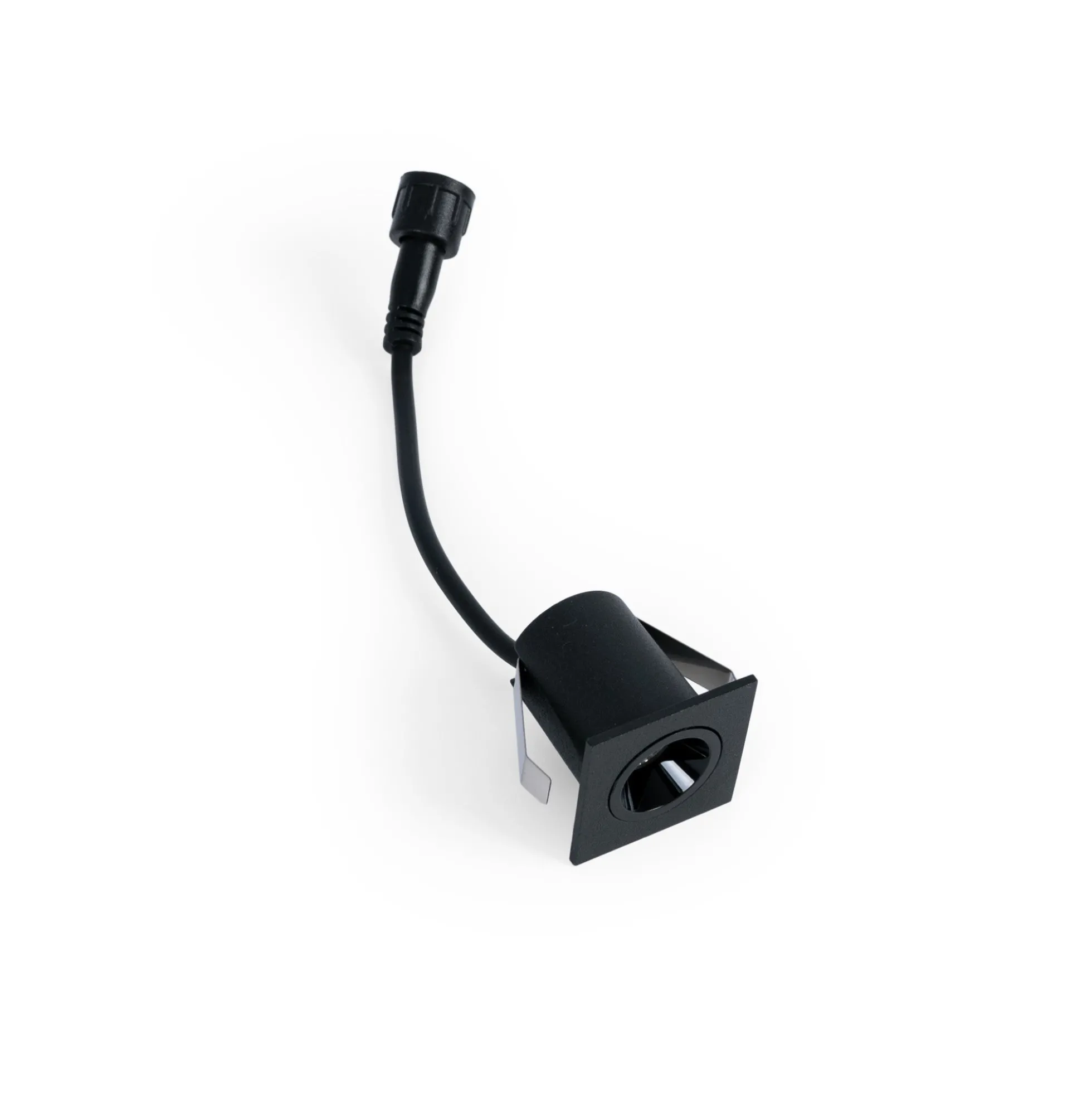 Downlight LED empotrable cuadrado 2W - Chip Osram - UGR18 - Corte Ø 25mm - Negro