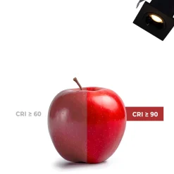 Downlight LED empotrable cuadrado 2W - Chip Osram - UGR18 - Corte Ø 25mm - Negro
