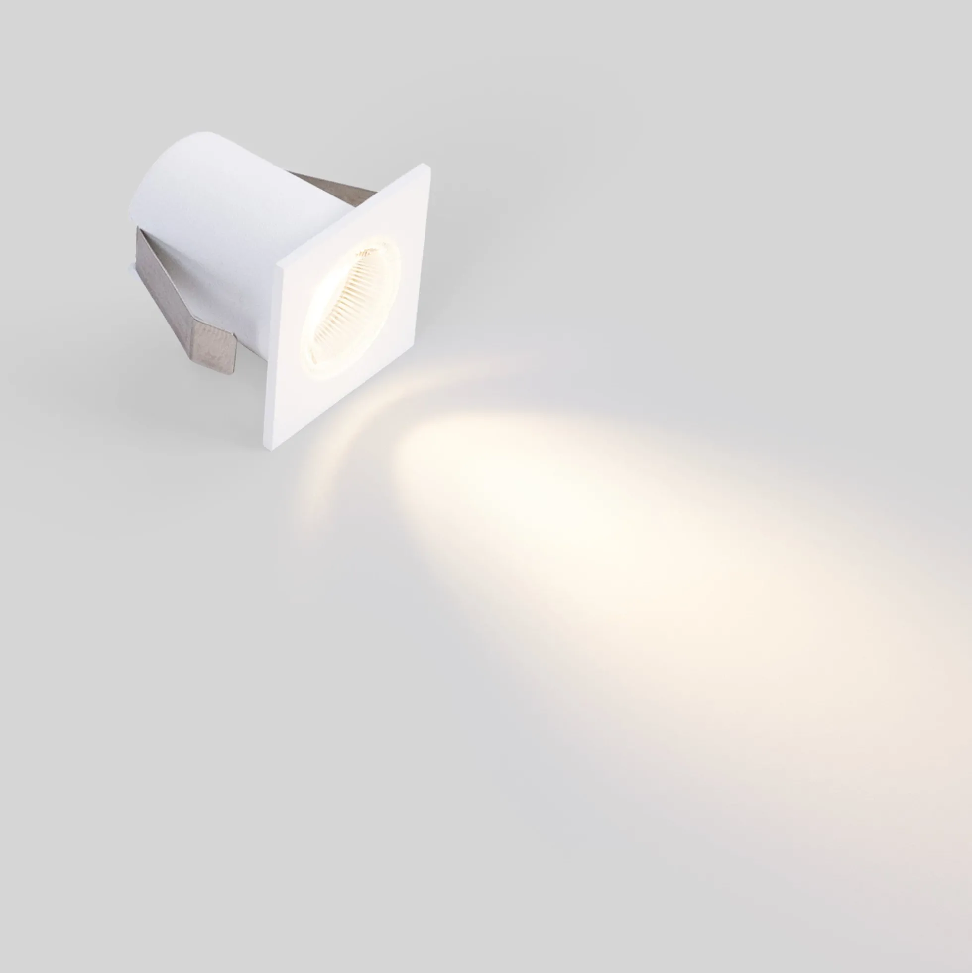 Downlight LED empotrable cuadrado 2W - Chip Osram - UGR18 - Corte Ø 25mm - Blanco