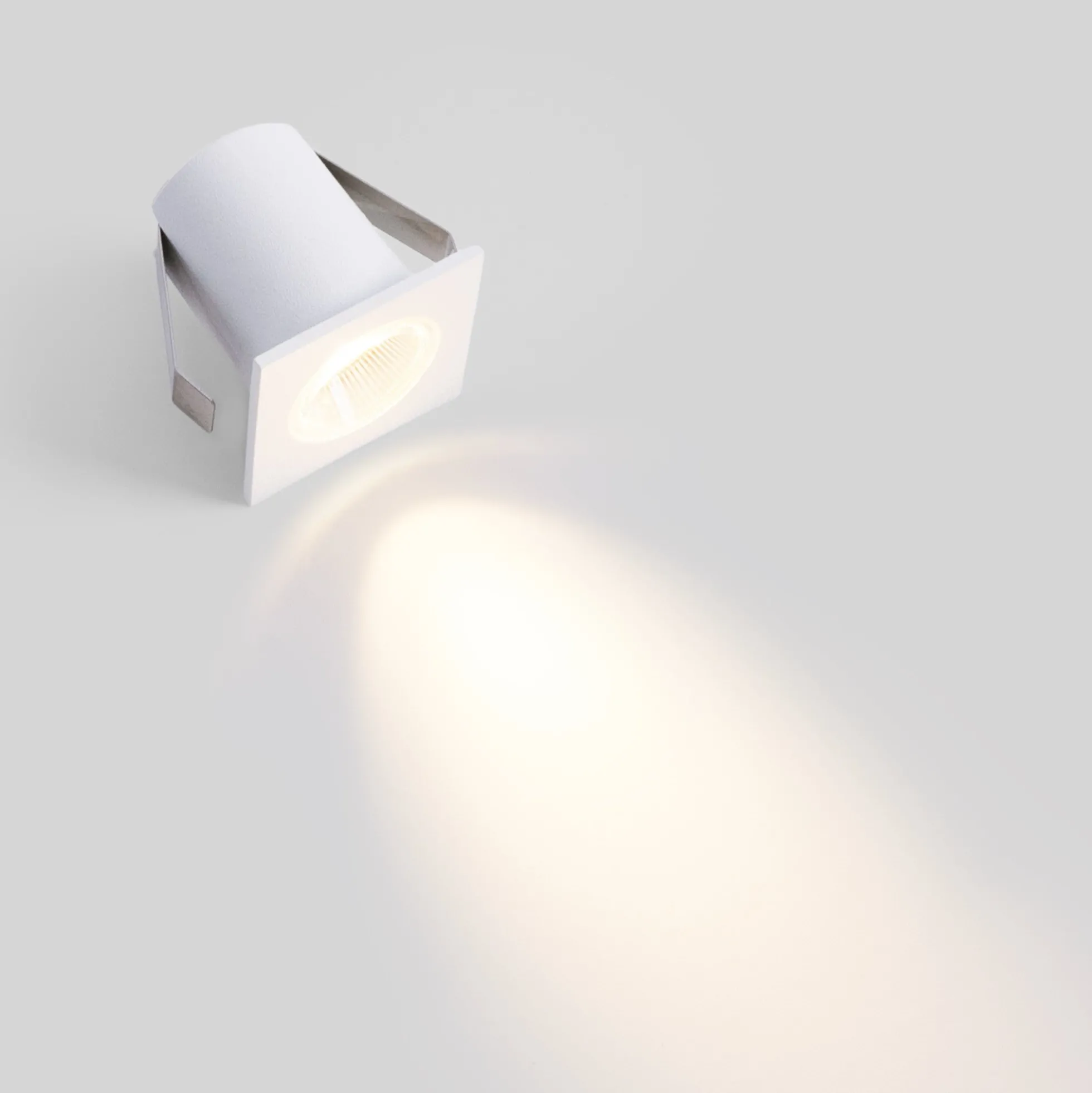 Downlight LED empotrable cuadrado 2W - Chip Osram - UGR18 - Corte Ø 25mm - Blanco