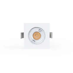 Downlight LED empotrable cuadrado 2W - Chip Osram - UGR18 - Corte Ø 25mm - Blanco