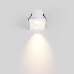 Downlight LED empotrable cuadrado 2W - Chip Osram - UGR18 - Corte Ø 25mm - Blanco