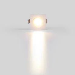 Downlight LED empotrable cuadrado 2W - Chip Osram - UGR18 - Corte Ø 25mm - Blanco