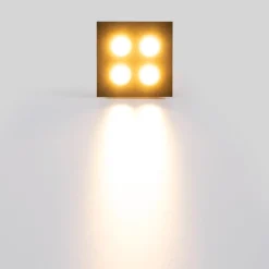 Downlight LED empotrable cuadrado 8W - Chip Osram - UGR18 - Corte 48 x 48 mm