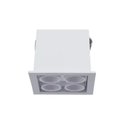 Downlight LED empotrable cuadrado 8W - Chip Osram - UGR18 - Corte 48 x 48 mm