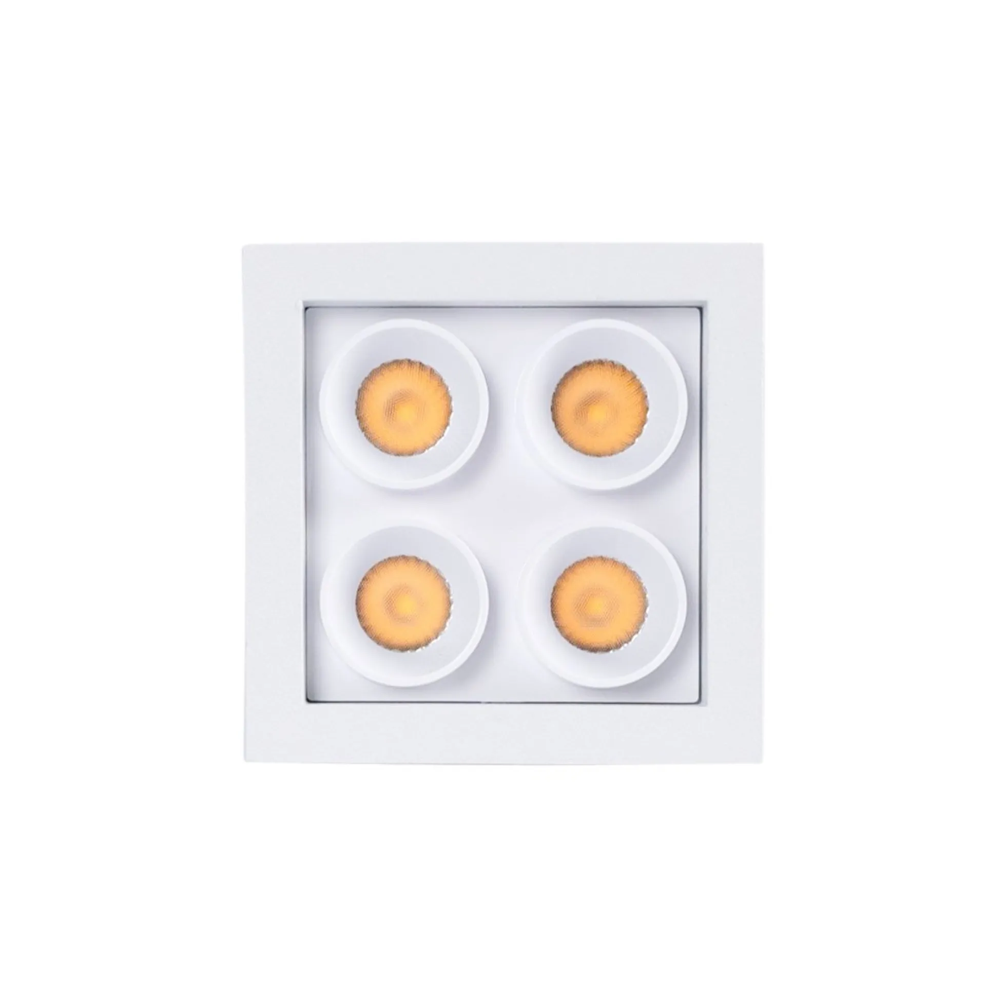 Downlight LED empotrable cuadrado 8W - Chip Osram - UGR18 - Corte 48 x 48 mm