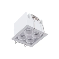 Downlight LED empotrable cuadrado 8W - Chip Osram - UGR18 - Corte 48 x 48 mm