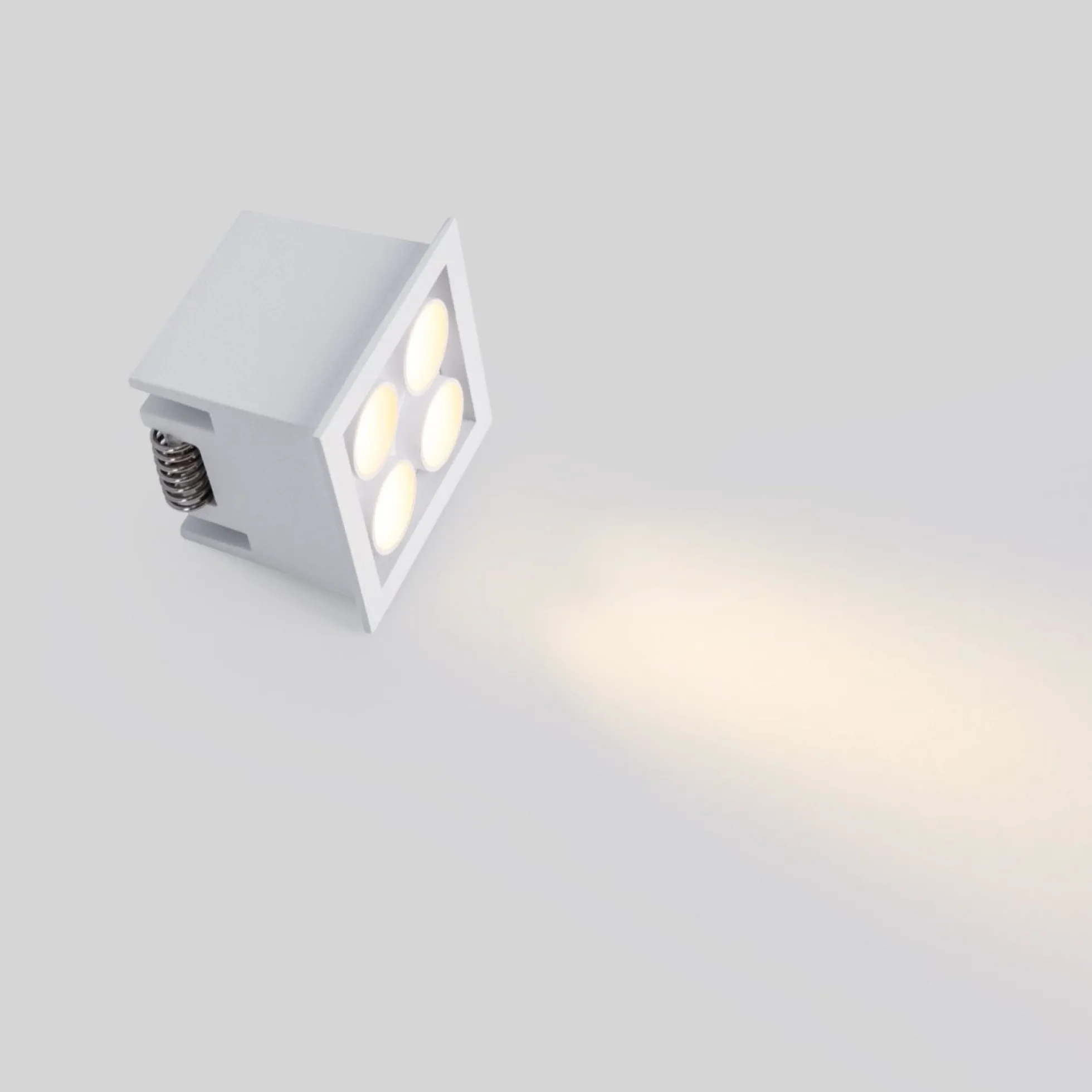Downlight LED empotrable cuadrado 8W - Chip Osram - UGR18 - Corte 48 x 48 mm