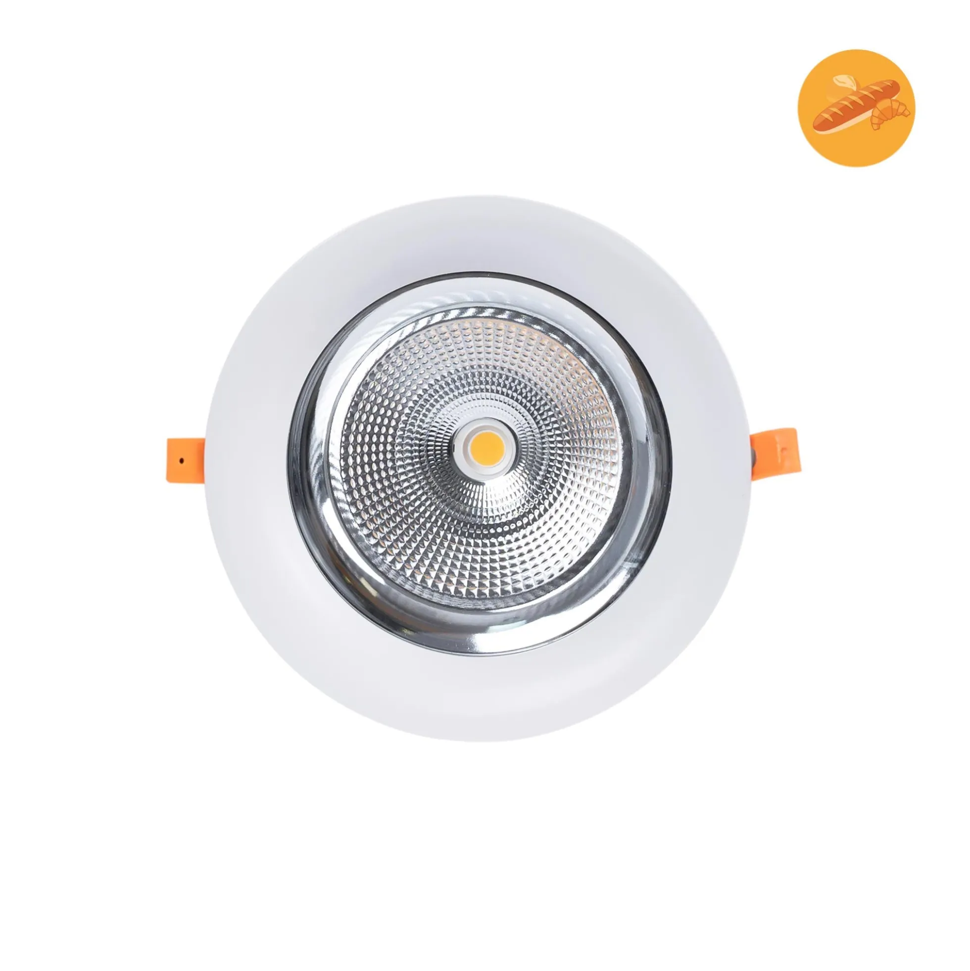 Downlight LED especial para panadería - 40W - Driver Philips - Corte Ø210 mm