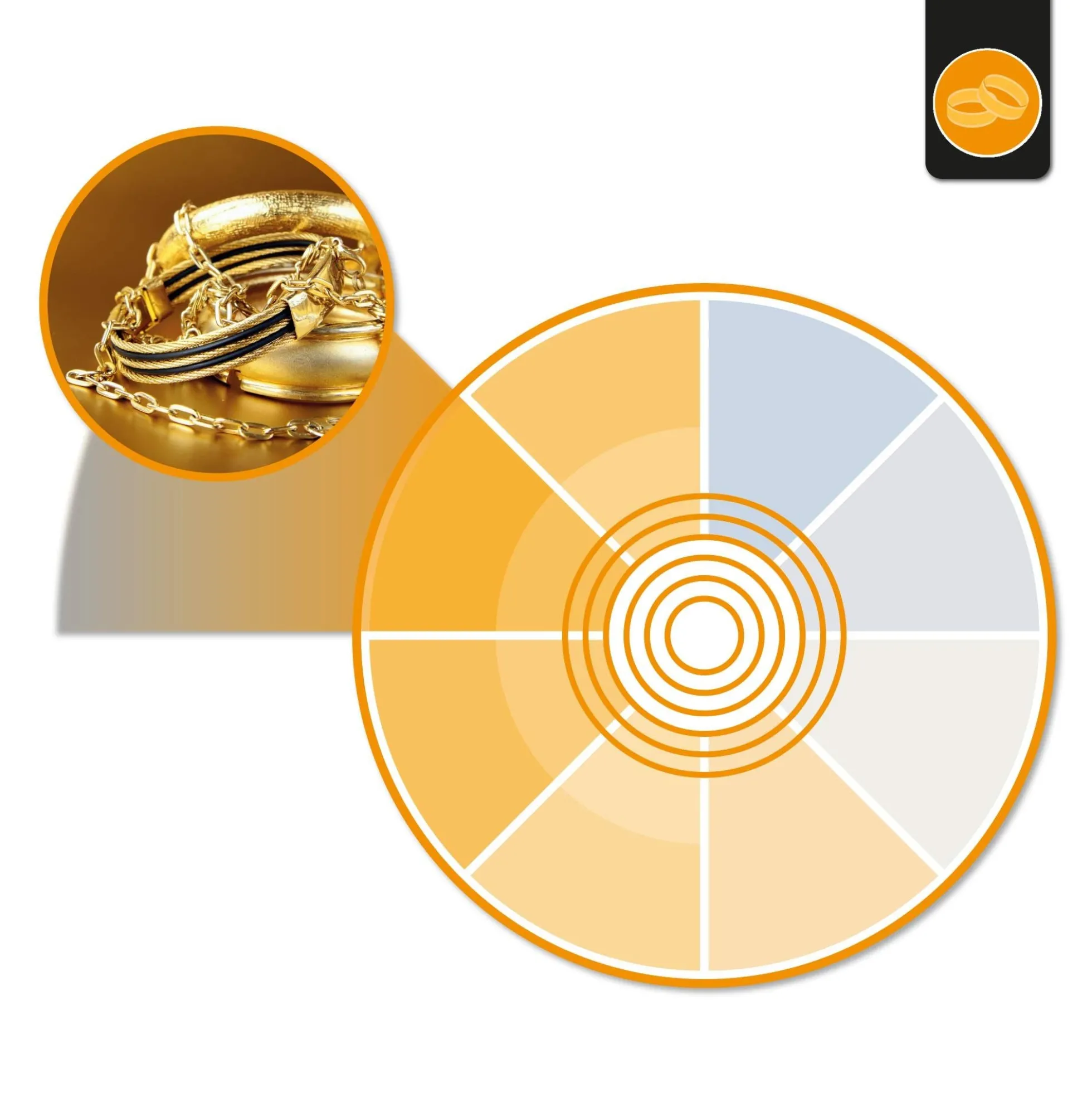 Downlight LED especial para tiendas de oro y vino - 40W - Driver Philips - Corte Ø210 mm