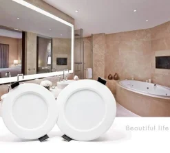 Downlight LED estanco empotrable CCT - 7W - IP44 - Corte Ø 68-75mm