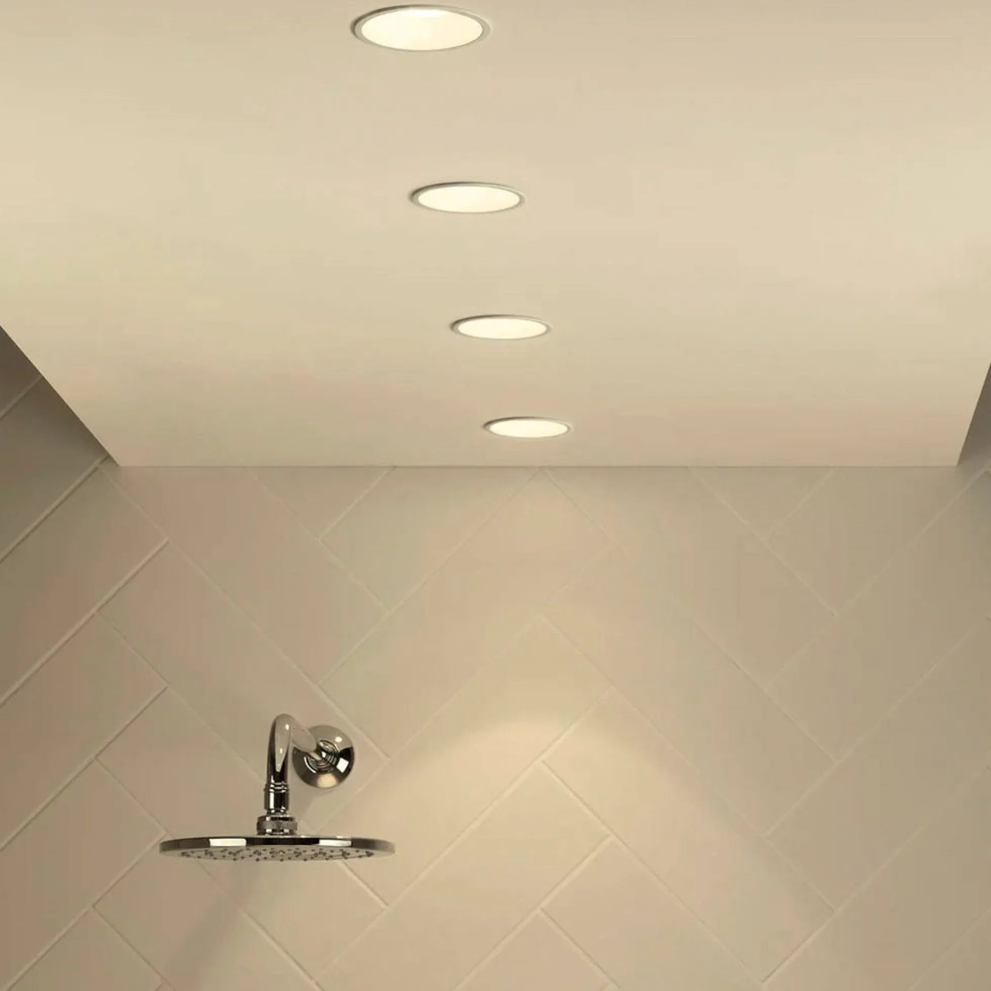 Downlight LED estanco empotrable - IP65 - 15W - Corte Ø 145-160mm